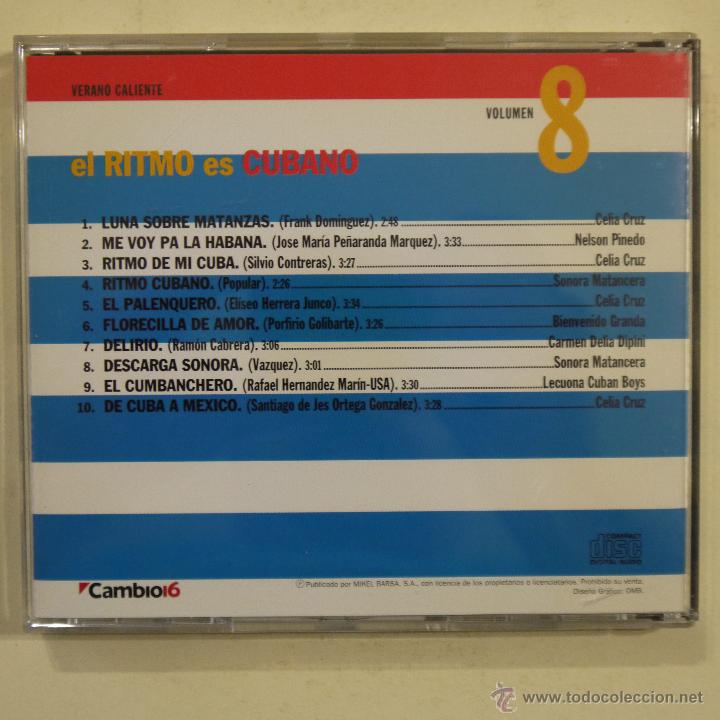 CDs de m&uacute;sica: VERANO CALIENTE VOL. 8 - EL RITMO ES CUBANO - CD - Foto 2