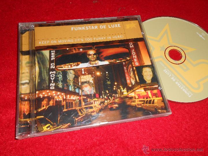 CDs de m&uacute;sica: FUNKSTAR DE LUXE Keep on moving (Its too funky in here) CD 2000 GERMANY - Foto 1