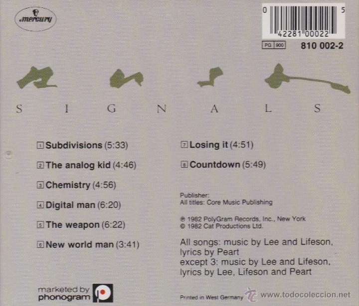 CDs de m&uacute;sica: RUSH - SIGNALS - compact disc.mirar portes antes de comprar - Foto 2