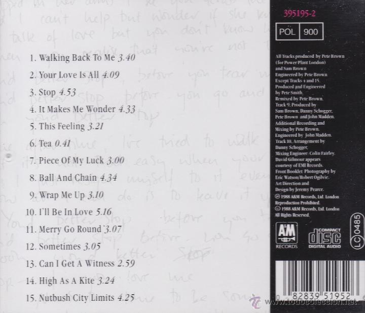 CDs de m&uacute;sica: SAM BROWN - STOP - compact disc.mirar portes antes de comprar - Foto 2