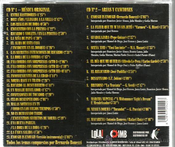 CDs de m&uacute;sica: DOBLE CD BANDA SONORA DE BERNARDO BONEZZI : DESAFINADO - Foto 2