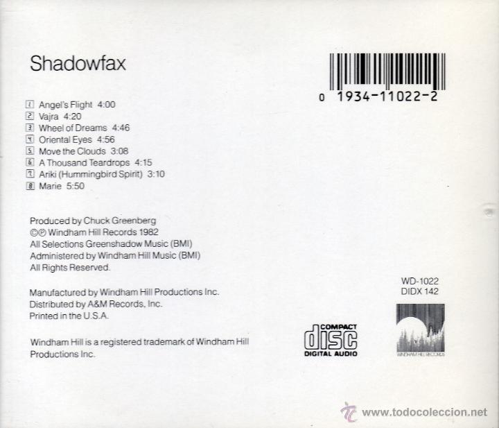 CDs de m&uacute;sica: SHADOWFAX - SHADOWFAX - compact disc.mirar portes antes de comprar - Foto 2