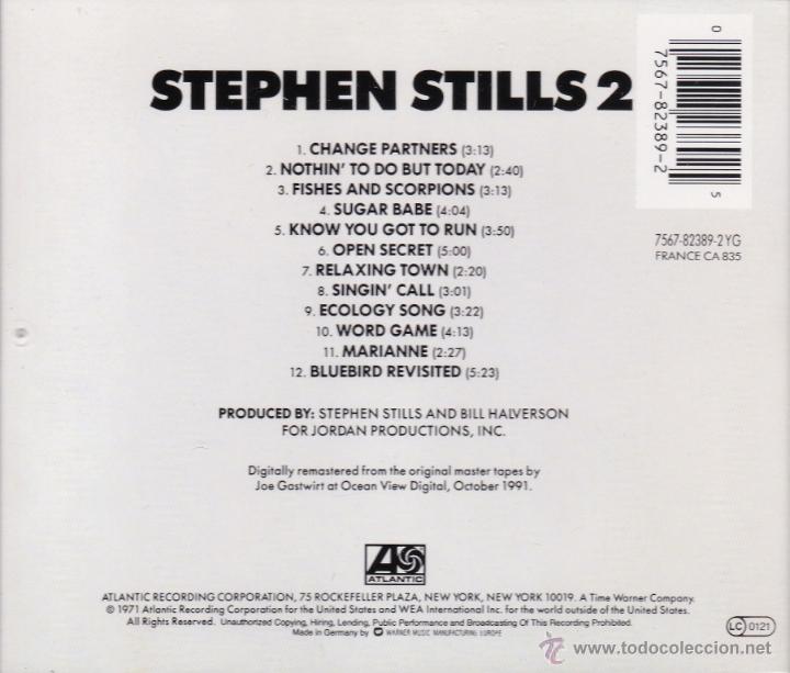 CDs de m&uacute;sica: STEPHEN STILLS - 2 - compact disc.mirar portes antes de comprar - Foto 2