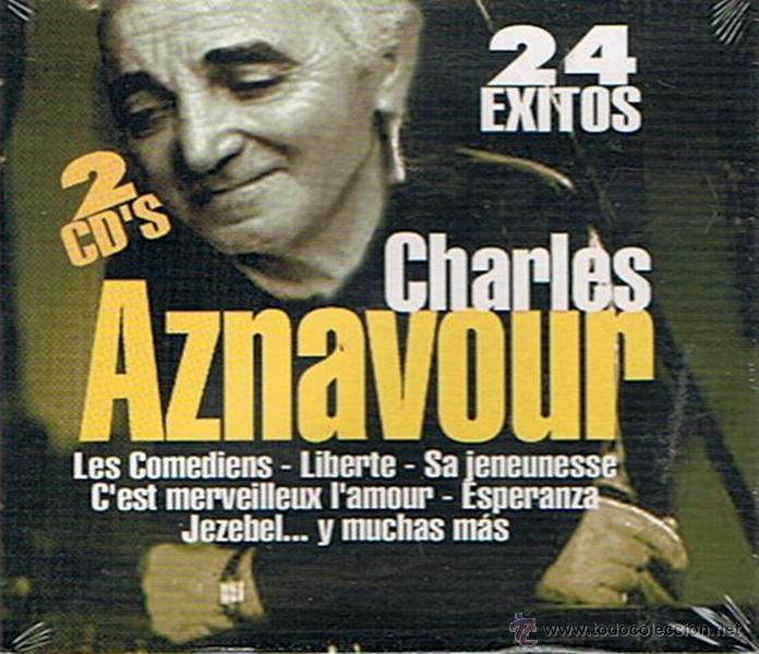 CDs de m&uacute;sica: CHARLES AZNAVOUR 24 &Eacute;XITOS  (PRECINTADO) - Foto 1