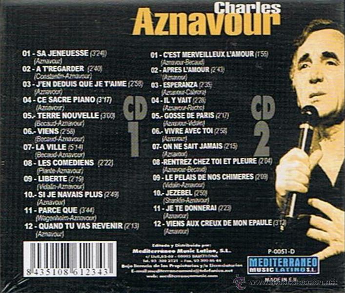CDs de m&uacute;sica: CHARLES AZNAVOUR 24 &Eacute;XITOS  (PRECINTADO) - Foto 2