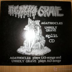 CDs de Música: SPLIT CD AGATHOCLES / UNHOLY GRAVE ?– AGATHO GRAVE - 2003 - GRINDCORE - DIGIPACK. Lote 47080130