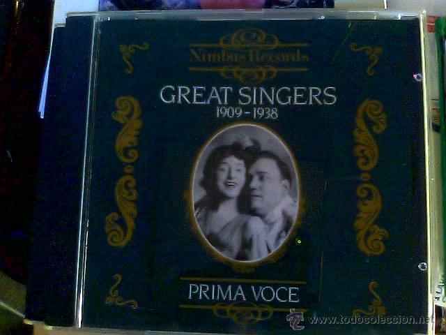 CDs de m&uacute;sica: Great Singers 1909-1938 - Prima Voce - Foto 1