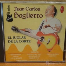CDs de Música: JUAN CARLOS BAGLIETTO. EL JUGLAR DE LA CORTE. CD / ARGENTINA ROCK. VOL. 31 / 15 TEMAS. CALIDAD LUJO.