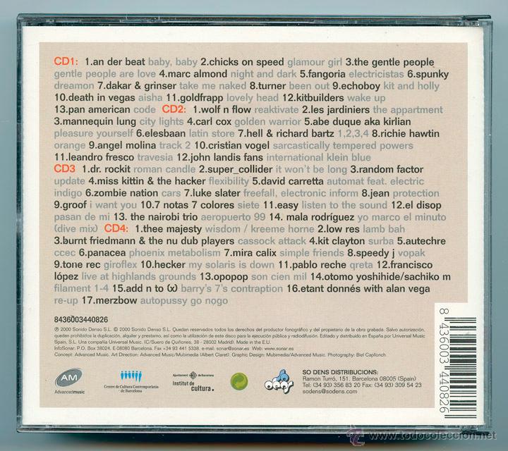 CDs de m&uacute;sica: CD - SONAR 2000 - SO DENS - 2000 (4 DISCOS) - Foto 2
