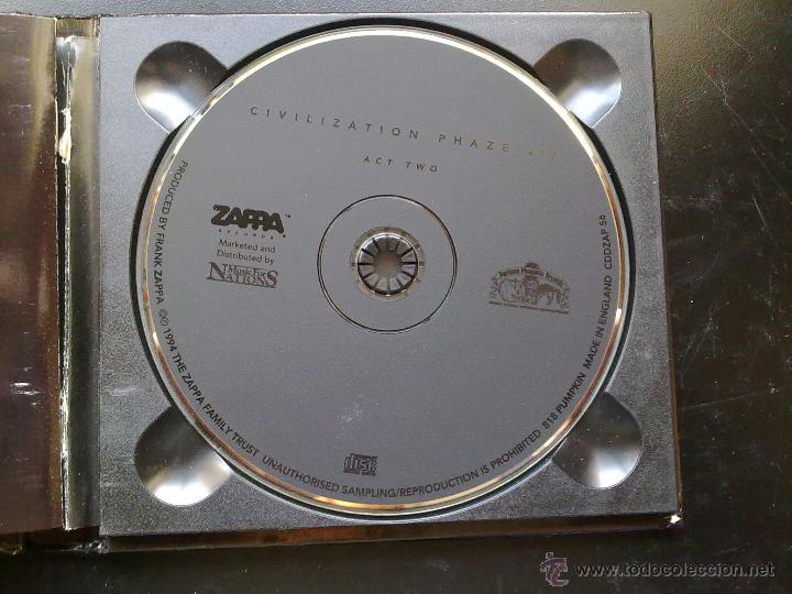 CDs de m&uacute;sica: FRANK ZAPPA - CIVILIZATION PHAZE III - 2CD-CON LIBRO - Foto 3