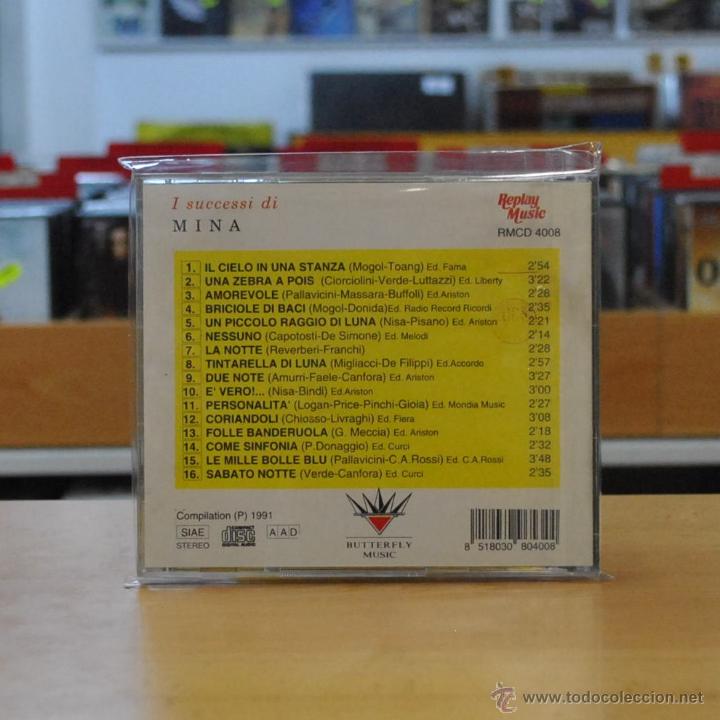 CDs de m&uacute;sica: MINA - I SUCCESSI DI MINA - CD - Foto 2