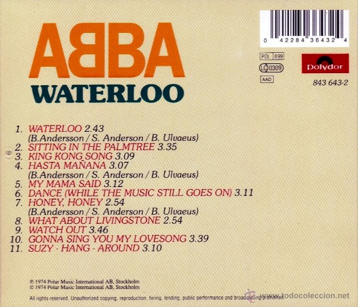 CDs de m&uacute;sica: ABBA - WATERLOO - compact disc.mirar portes antes de comprar - Foto 2