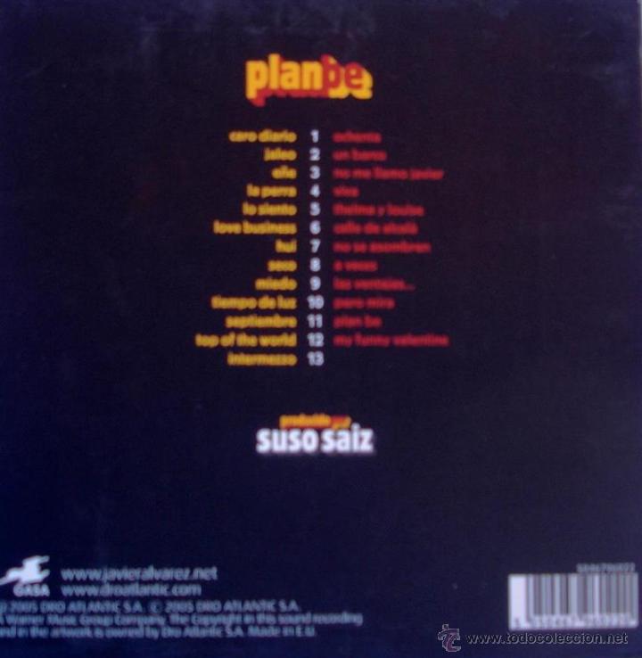 CDs de m&uacute;sica: JAVIER &Aacute;LVAREZ - PLANBE ( 2 CD ) LOS CDS PRECINTADOS + LIBRETO - Foto 2