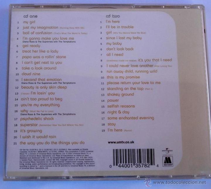 CDs de m&uacute;sica: THE TEMPTATIONS - AT THEIR VERY BEST (2 CD) - Foto 2