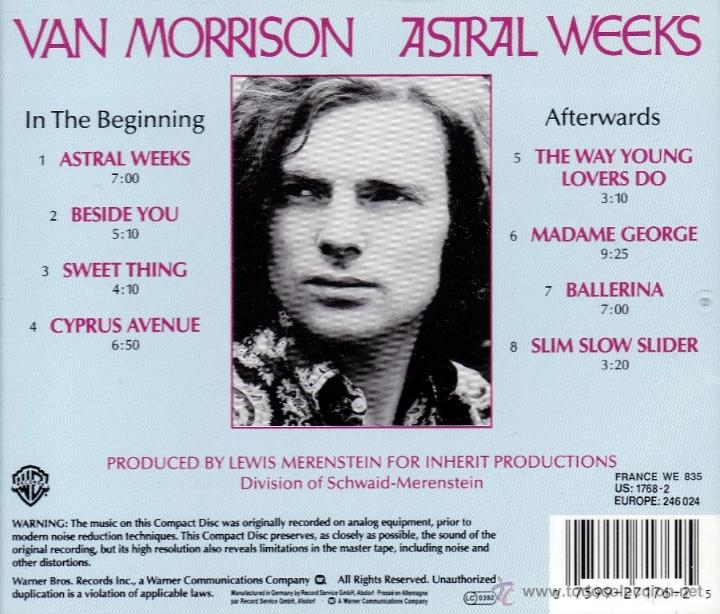 CDs de m&uacute;sica: VAN MORRISON - ASTRAL WEEKS - compact disc.mirar portes antes de comprar - Foto 2