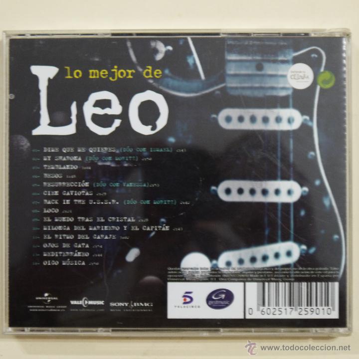 CDs de m&uacute;sica: LEO - LO MEJOR DE LEO - CD - Foto 2
