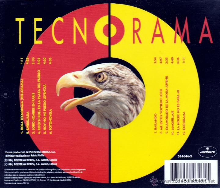 CDs de m&uacute;sica: TECNORAMA - TECNORAMA - compact disc.mirar portes antes de comprar - Foto 2