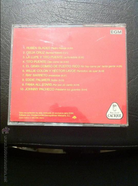 CDs de m&uacute;sica: CD ESTRELLAS DE LA SALSA - RON A&Ntilde;EJO CACIQUE - 1995. - Foto 2