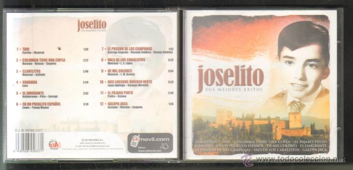 CDs de m&uacute;sica: JOSELITO. SUS MEJORES EXITOS.      CD-FLA-602 - Foto 1