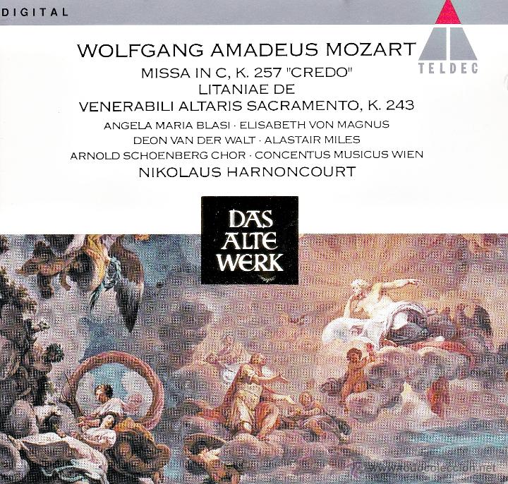 Music CDs: CLASICA.MOZART - MISA K257, LETANIA K243 - compact disc.mirar portes antes de comprar
