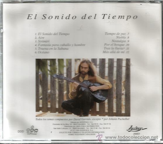 CDs de m&uacute;sica: CD DAVID GARRIDO : EL SONIDO DEL TIEMPO - Foto 2