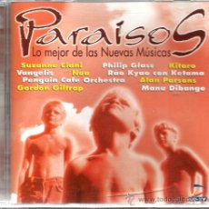 CDs de Música: CD PARAISOS ( KITARO, PHILIP GLASS, VANGELIS, NOA, SUZANNE CIANI, MUSE, GREGORIO PANIAGUA, MYSIA 