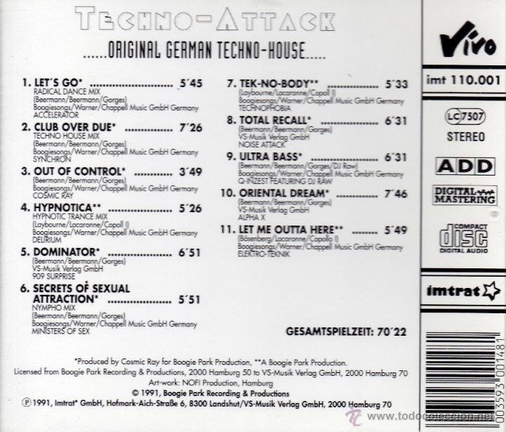 CDs de m&uacute;sica: VARIOS - TECHNO ATTACH - 2 compact disc.mirar portes antes de comprar - Foto 2