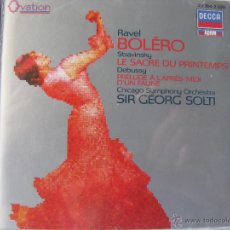 CDs de Música: RAVEL BOLERO STRAVINSKY LE SACRE DU PRINTEMPS DEBUSSY PRELUDE .. SIR GEORG SOLTI (VER DETALLES FOTO). Lote 48017560