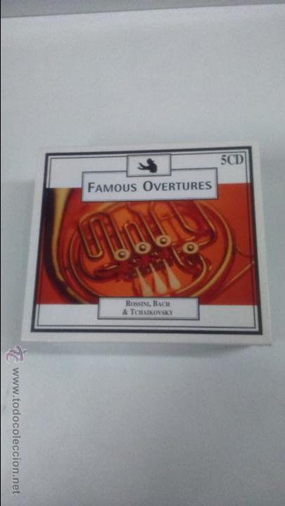 CDs de m&uacute;sica: 5 CD FAMOUS OVERTURES. ROSSINI, BACH Y TCHAIKOVSKY - Foto 1