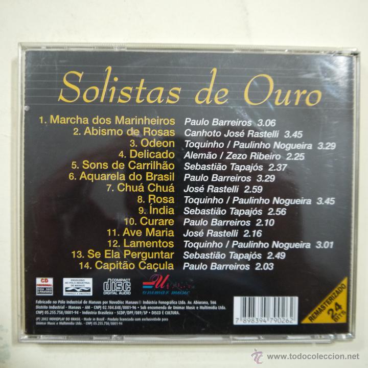 CDs de m&uacute;sica: SOLISTAS DE OURO - CD 2002 - Foto 2
