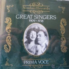 CDs de Música: GREAT SINGERS 1909-1938 NIMBUS RECORDS UK 1992 NI7801 75.12 M. ADD 881 677-905 (DETALLE EN FOTOS). Lote 48160615