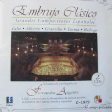CDs de Música: EMBRUJO CLÁSICO GRANDES COMPOSITORES ESPAÑOLES FERNANDO ARGENTA 2 CD'S. DDD. (VER FOTOGRAFIAS). Lote 48190246