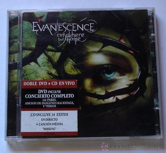 CDs de m&uacute;sica: EVANESCENCE - ONYWHERE BUT HOME ( CD + DVD ) - Foto 1