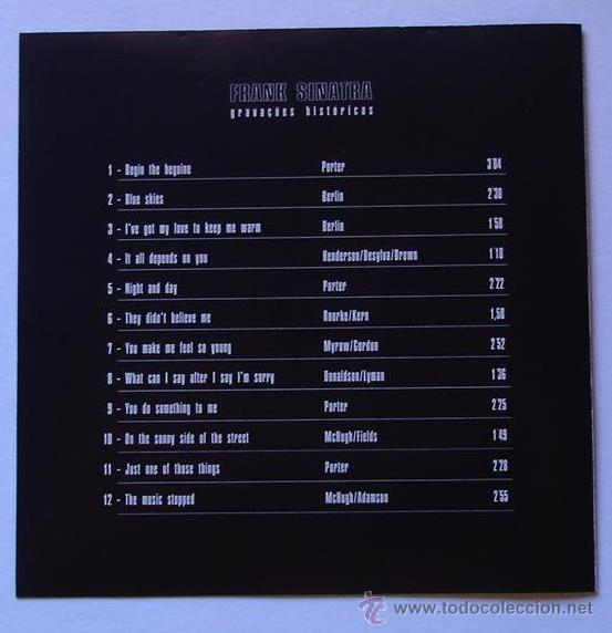 CDs de m&uacute;sica: FRANK SINATRA - GRABACIONES HISTORICAS ( CD ) - Foto 2