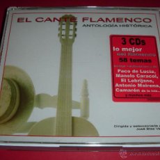 CDs de Música: EL CANTE FLAMENCO / ANTOLOGÍA HISTÓRICA / 3 CD. Lote 48219892