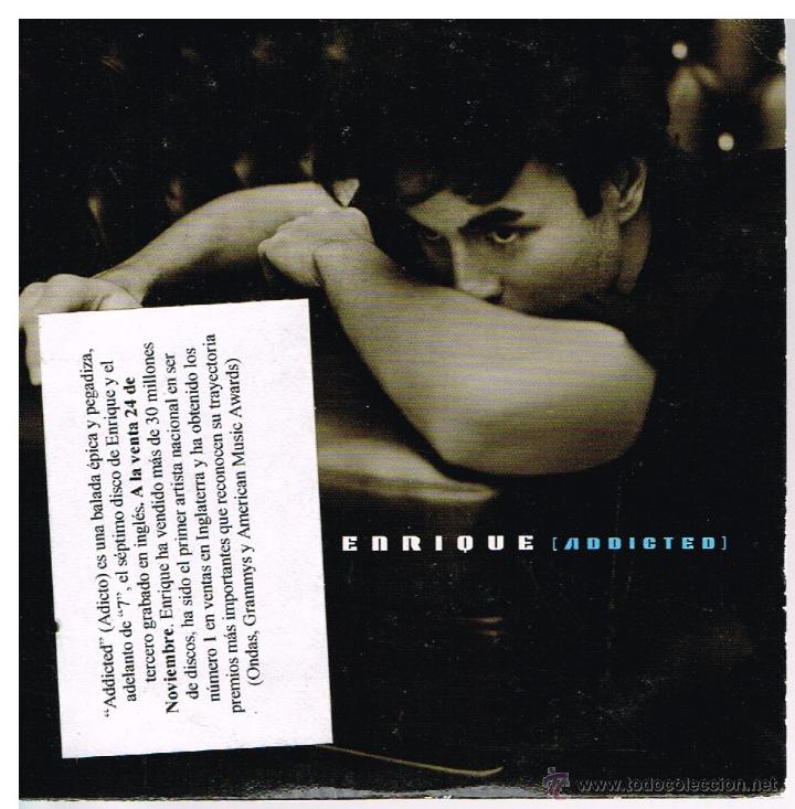 CDs de m&uacute;sica: Enrique - Addicted - Cd Single 2003 - Promo - Foto 1