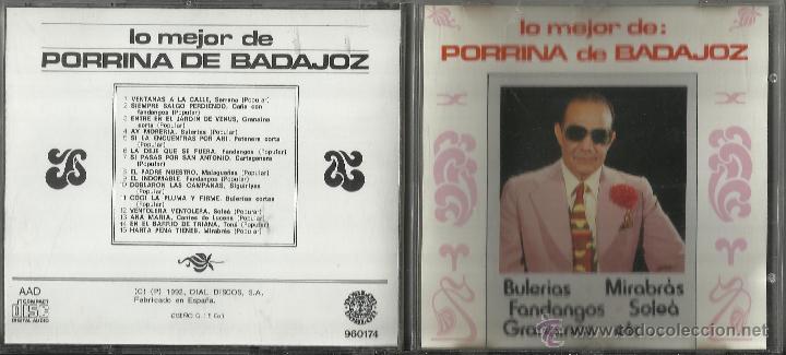 Music CDs: LO MEJOR DE PORRINA DE BADAJOZ CD.1992.en perfecto estado