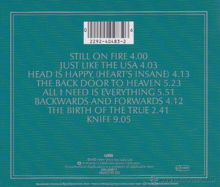 CDs de m&uacute;sica: AZTEC CAMERA - KNIFE - compact disc.mirar portes antes de comprar - Foto 2