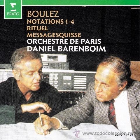 Musik-CDs: CLASICA.BOULEZ, Pierre - RITUEL, MESSAGESQUISSE, NOTATIONS - compact disc.mirar portes antes de comp
