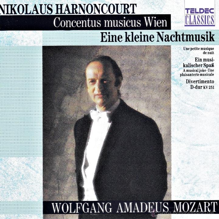 Music CDs: CLASICA.MOZART - EINE KLEINE K525, DIVERTIMENTO K251, EIN MUSIKALISCHER K 522 - compact disc.mirar p