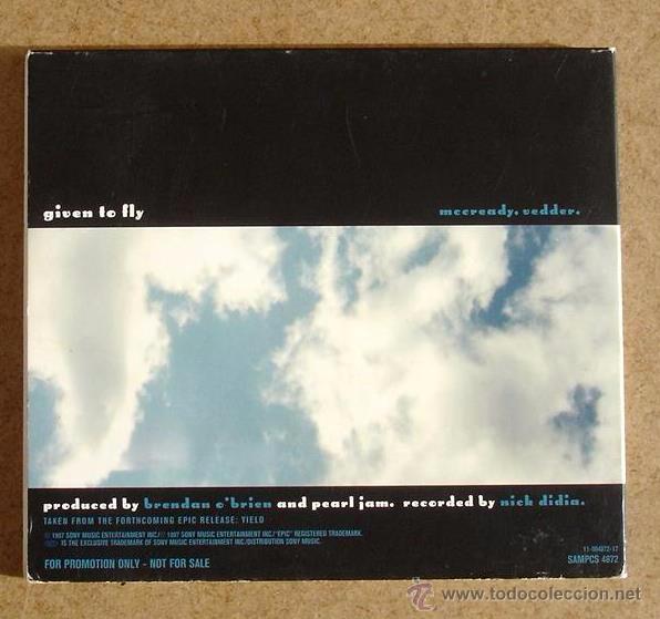 CDs de m&uacute;sica: PEARL JAM - GIVEN TO FLY ( CD SINGLE) - Foto 3