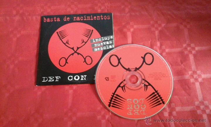 CDs de m&uacute;sica: DEF CON DOS. BASTA DE NACIMIENTOS. CD SINGLE. 3 TEMAS. - Foto 1