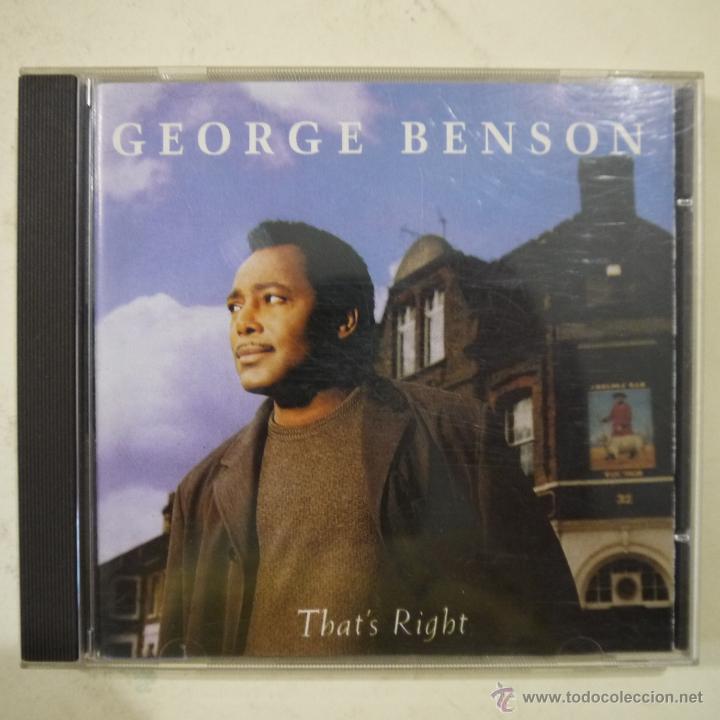 CDs de m&uacute;sica: GEORGE BENSON - THATS RIGHT - CD 1996 - Foto 1