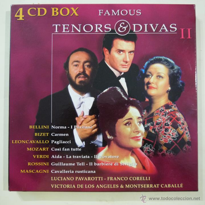 CDs de m&uacute;sica: FAMOSOS TENORES Y DIVAS II - FAMOUS TENORS & DIVAS II - 4 CD BOX - 2000
