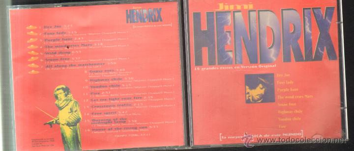 CDs de m&uacute;sica: JIMI HENDRIX. 10 GRANDES EXITOS VERSION ORIGINAL. CD-ROCK-186 - Foto 1