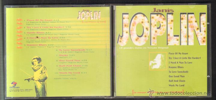 CDs de m&uacute;sica: JANIS JOPLIN. 10 GRANDES EXITOS VERSION ORIGINAL.      CD-ROCK-192 - Foto 1