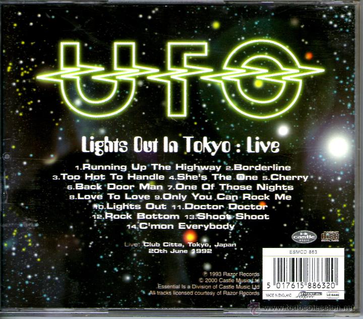 CDs de m&uacute;sica: UFO - LIGHTS OUT IN TOKYO - Foto 2