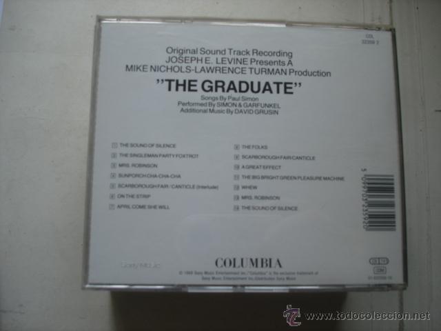 CDs de m&uacute;sica: THE GRADUATE B.S.O. - Foto 2