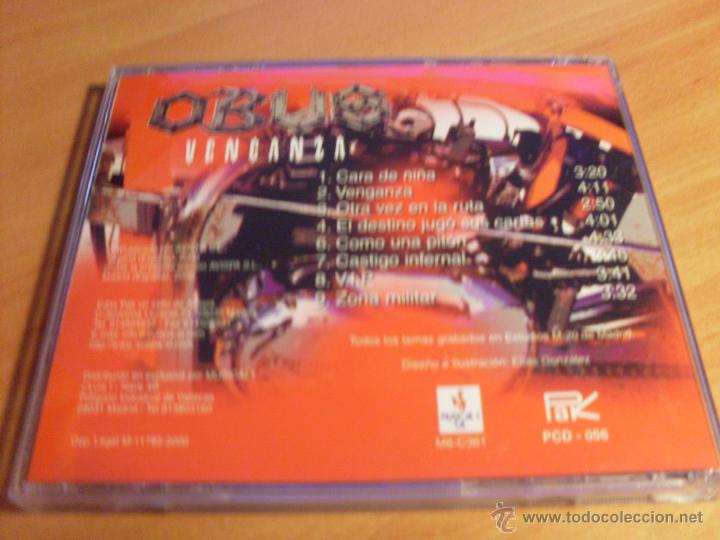 CDs de m&uacute;sica: OBUS (VENGANZA) CD 2000 9 TRACKS (CDIB18) - Foto 3