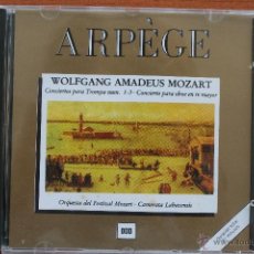 CDs de Música: WOLFGANG AMADEUS MOZART: CONCIERTO PARA TROMPA, CONCIERTO PARA OBOE – CD ARPEGE ARPEGIO. Lote 49217814